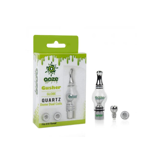 Ooze Gusher Globe Quartz Dome Dual Coils