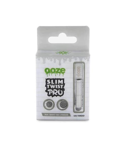 Ooze Slim Twist Pro Dual Quartz Wax Atomizer