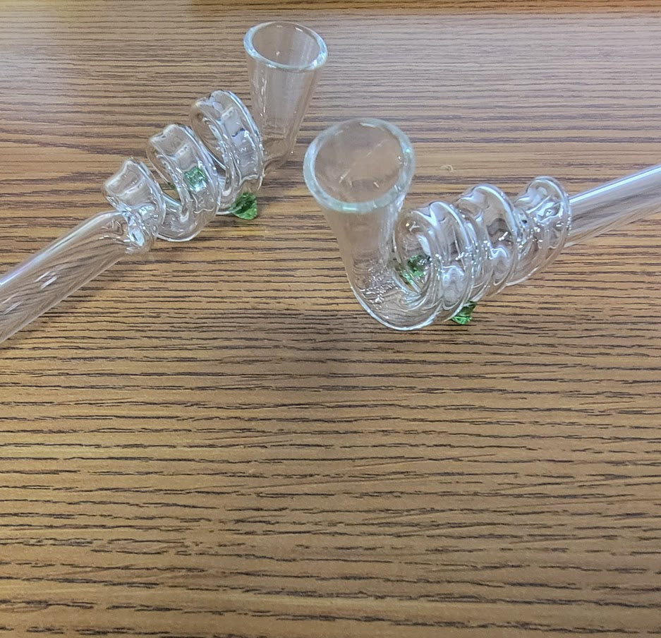 4" Spiral Glass HP 10ct