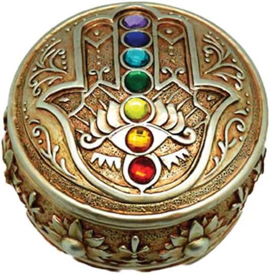 Chakra Hamsa Box 2pk