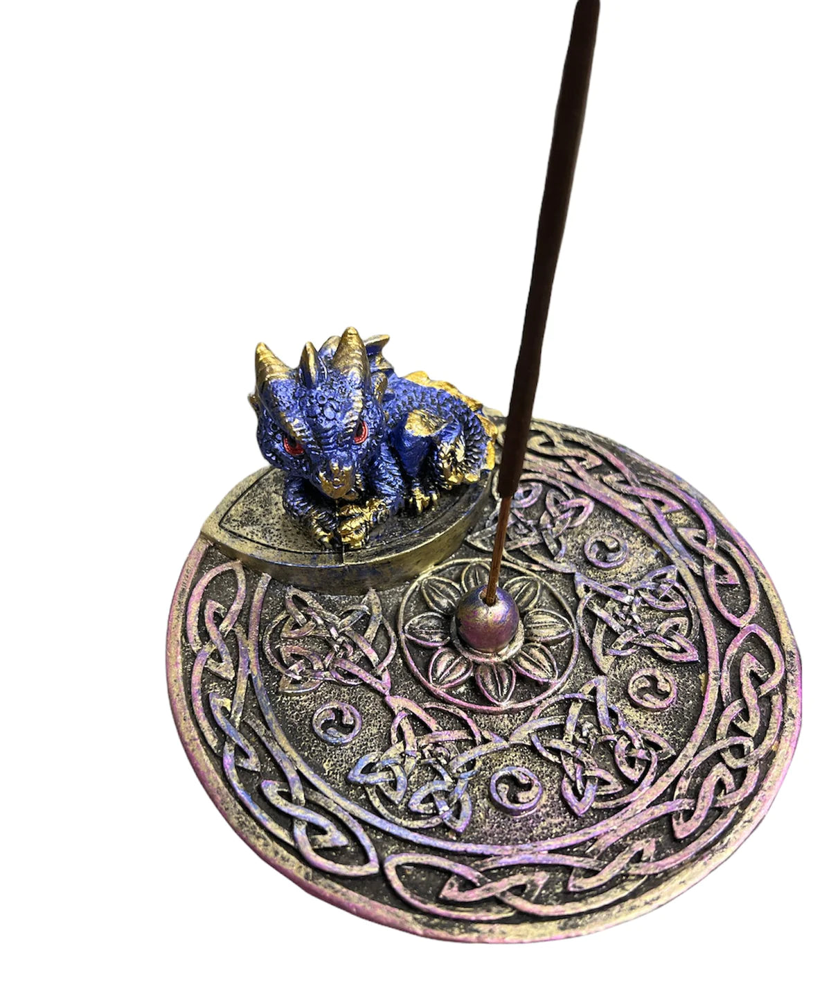 Blue Dragon Dish Incense Burner