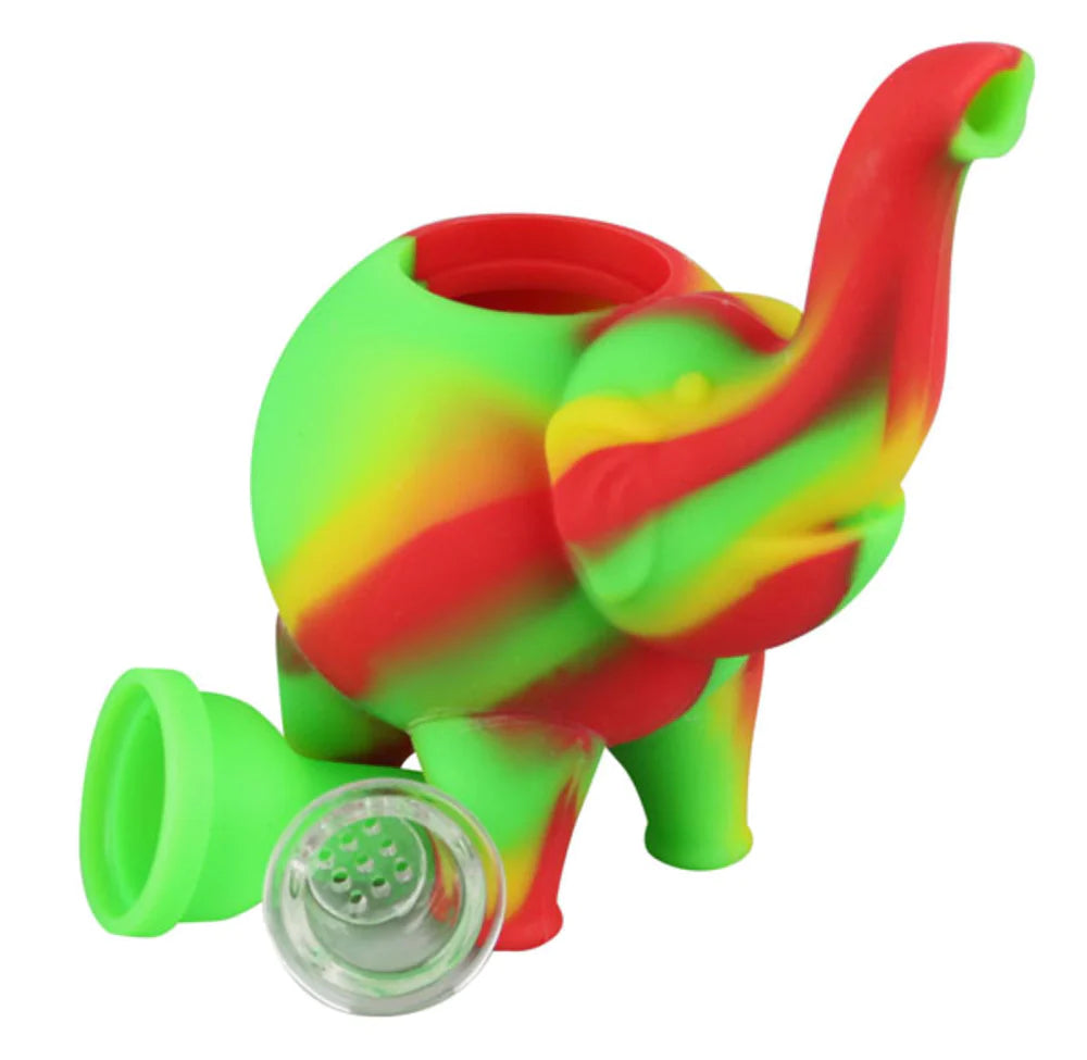 Silicone Elephant Pipe - 2ct