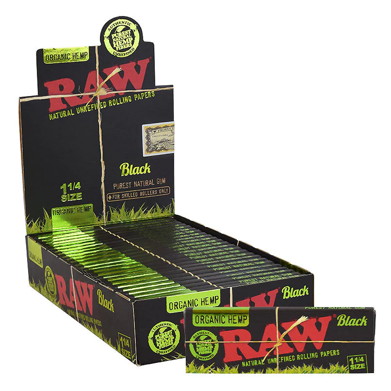 Raw Black 1.25 Organic Hemp