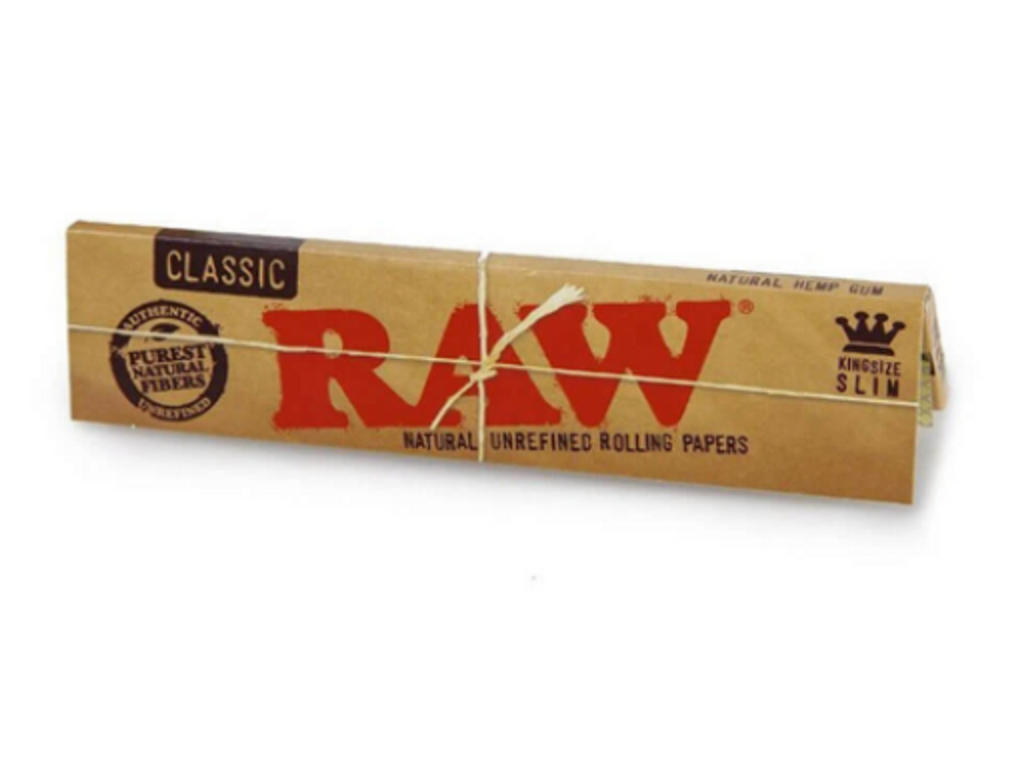 Raw King Size Classic Rolling Papers - Display 50ct