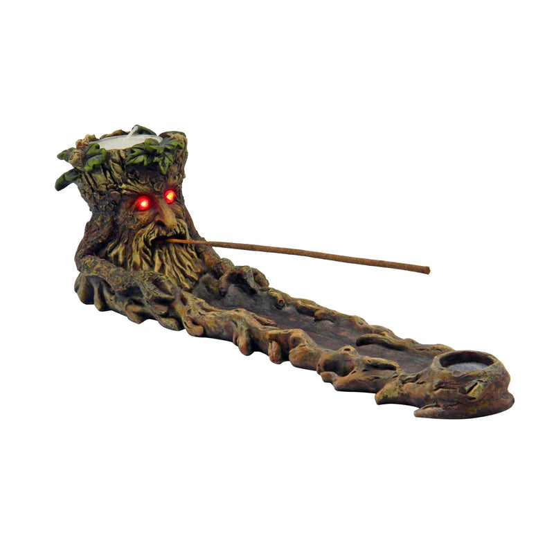 Green Man Incense Burner LED Eyes