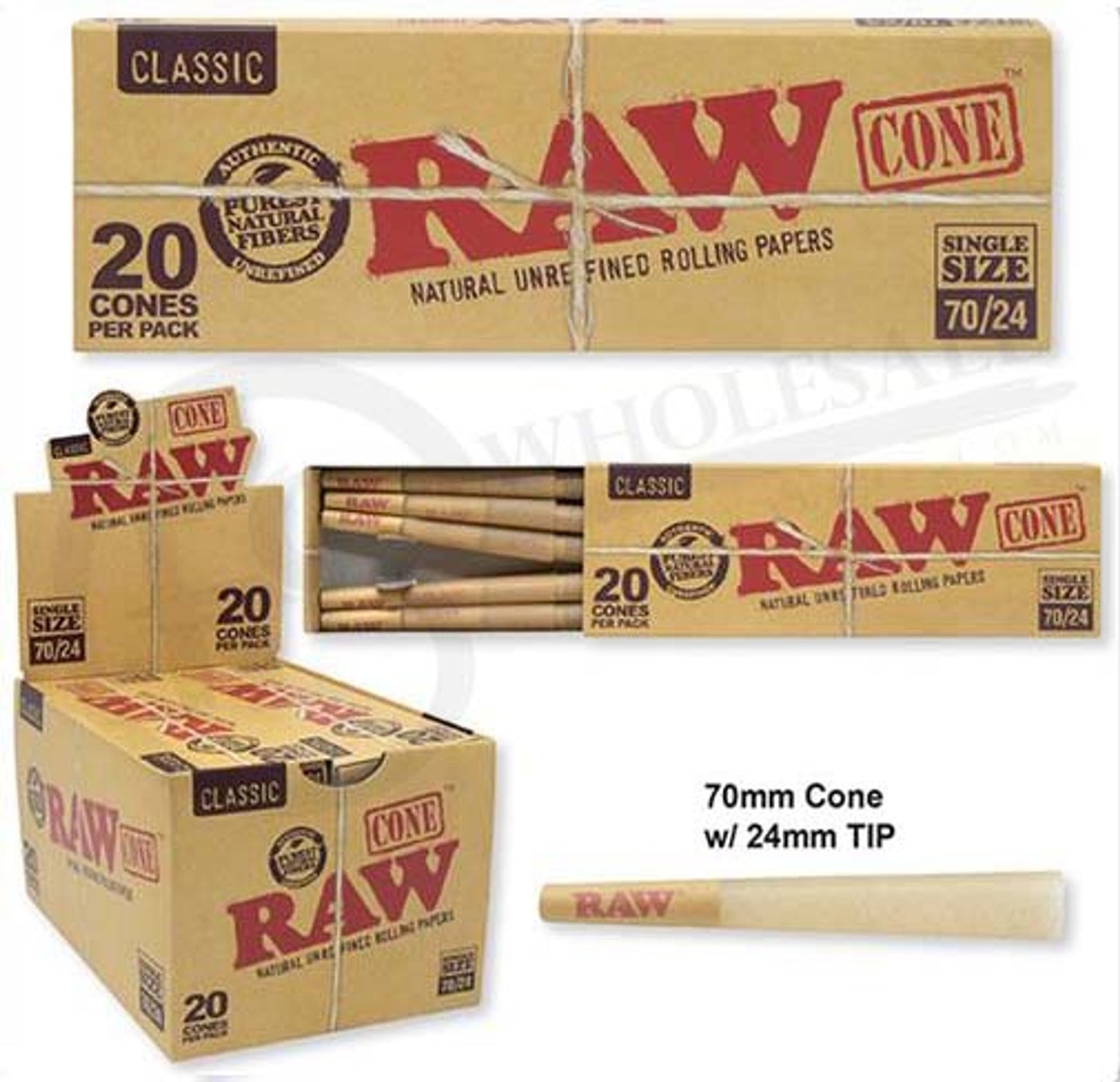 Raw 20pk Mini Cone