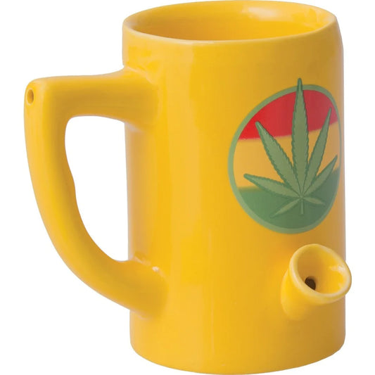 Yellow Leaf Pipe Mug