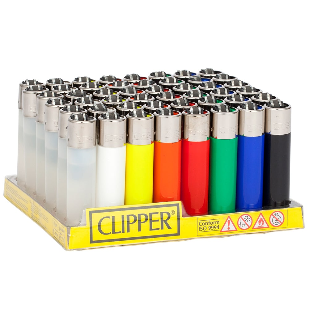 Clipper Solid Color Lighter - Display 48ct