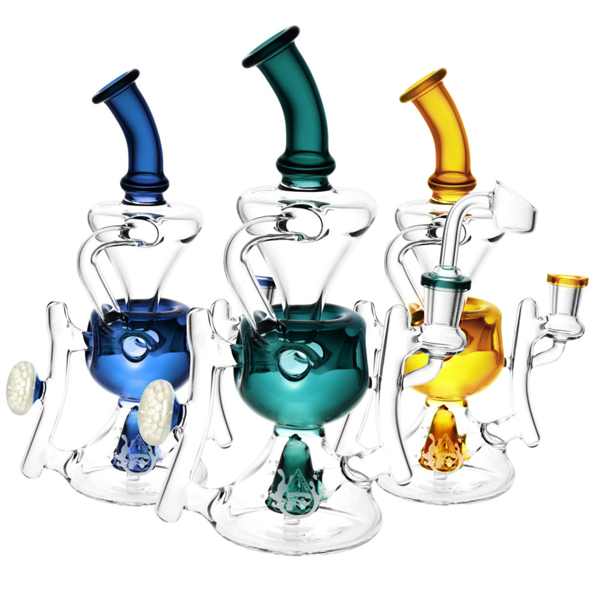 9" Pulsar Egg Recycler Glass Water Pipe