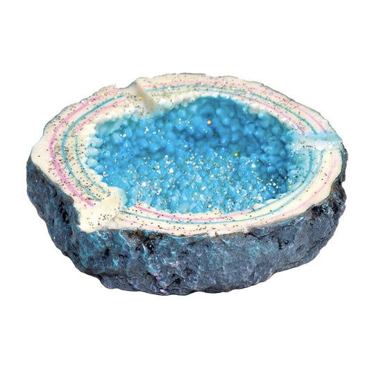 Blue Crystal Ashtray