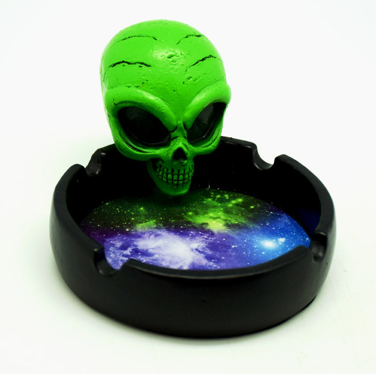 Alien Head Galaxy Ashtray