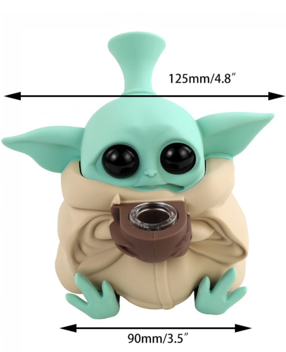 Silicone Yoda Waterpipe