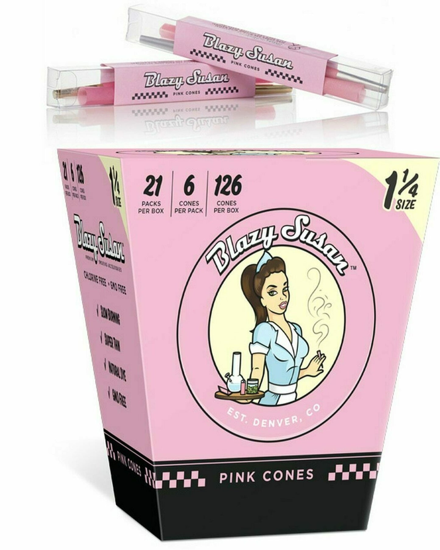 Blazy Susan 1.25 Cone - Pink