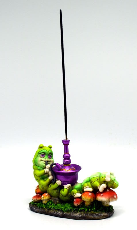 Caterpillar Smoking A Hookah Incense Burner