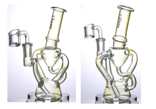 6.7" Clover Glass Water Pipe (WPE-388)