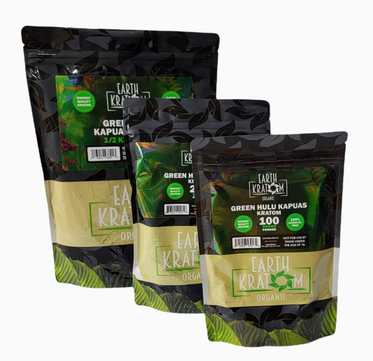 Earth Kratom Green Hulu Kapuas Powder