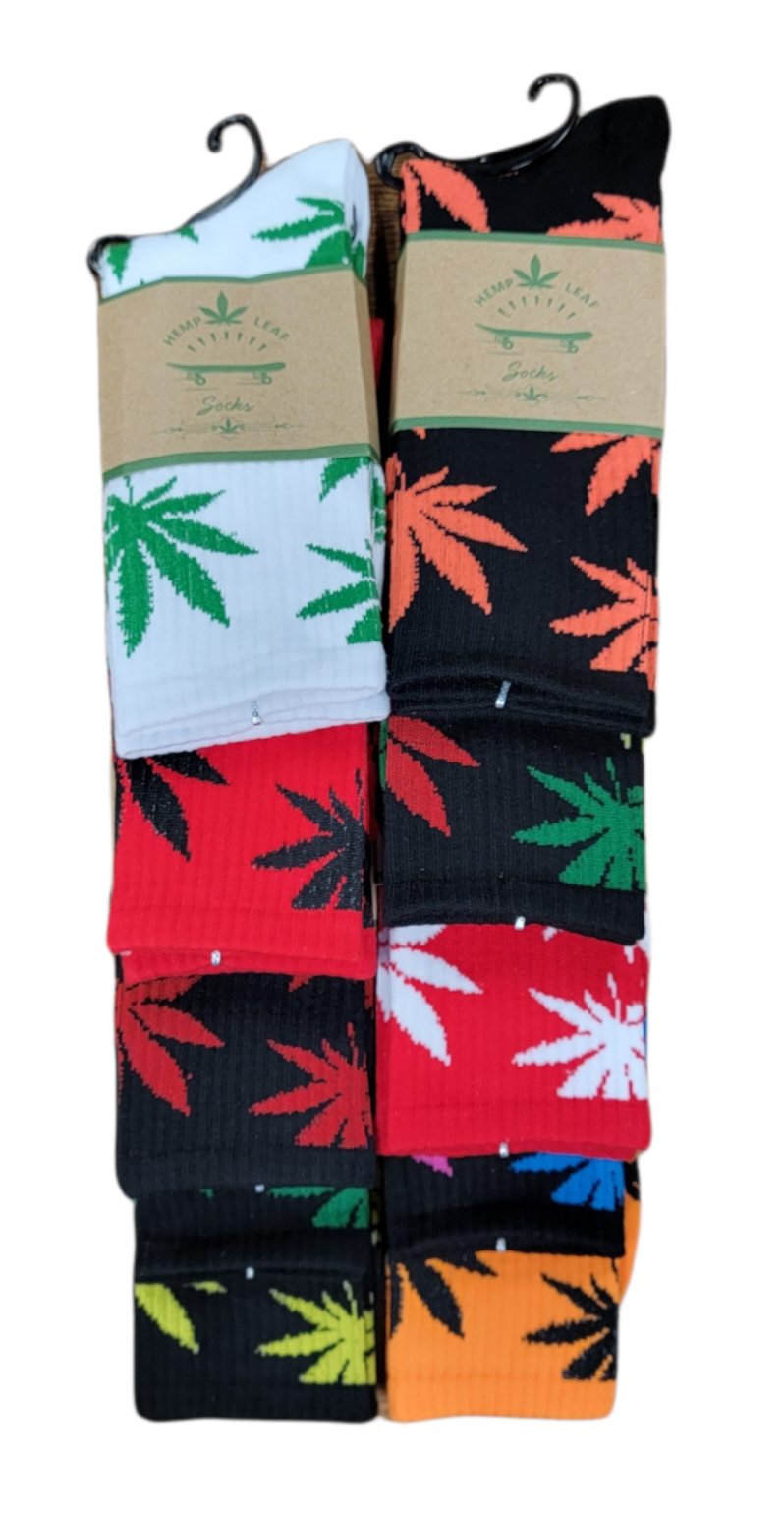 Hemp Leaf Socks 10pk