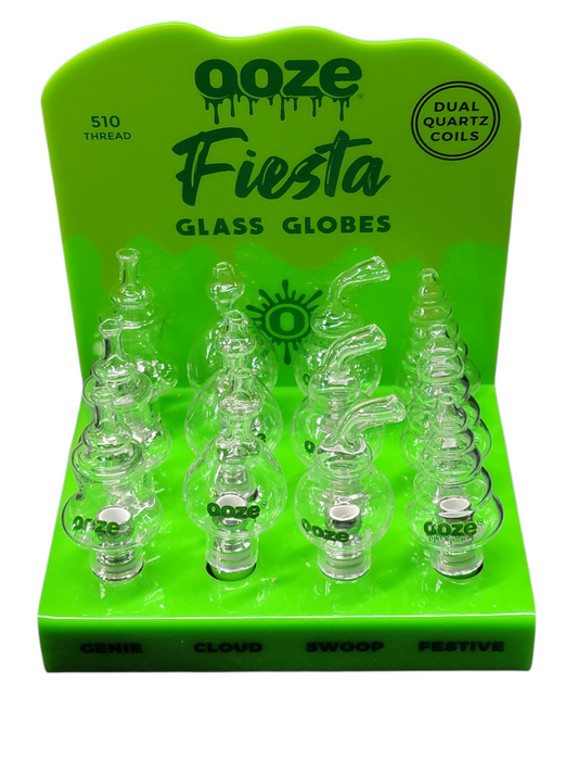 Ooze Fiesta Glass Globes Display