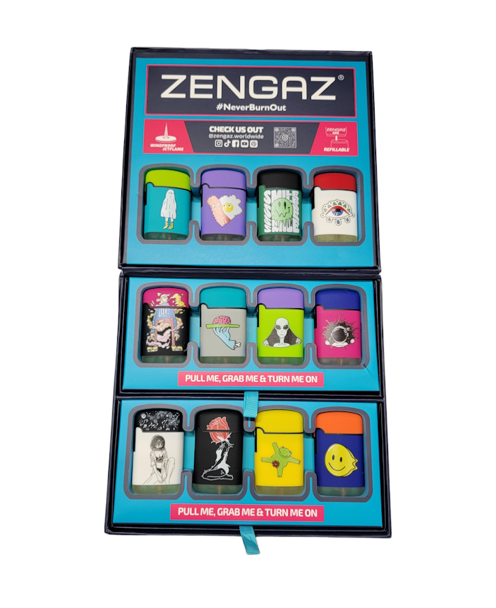 Zengaz Lighter - Cube Display