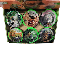 Yoda Sil/Glass Ashtray 6pk