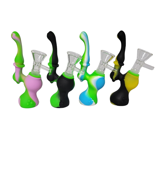 4.5" Silicone Bubbler 4pk