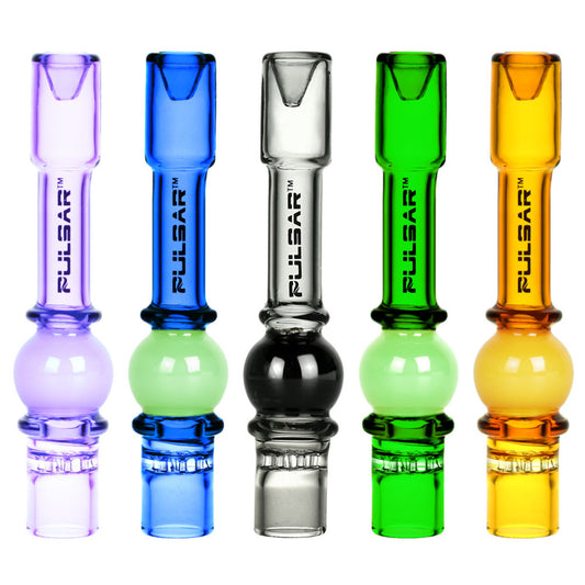 4" Pulsar Ball Glass Chillum (242)