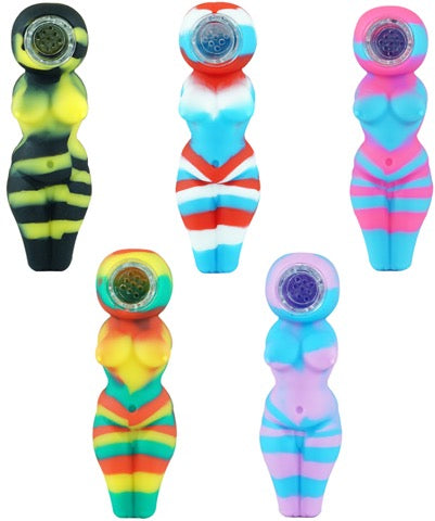 Silicone Sexy Lady Pipe - 2ct