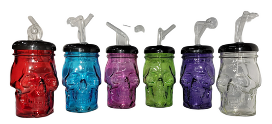 Skull Oil Burner Water Pipe