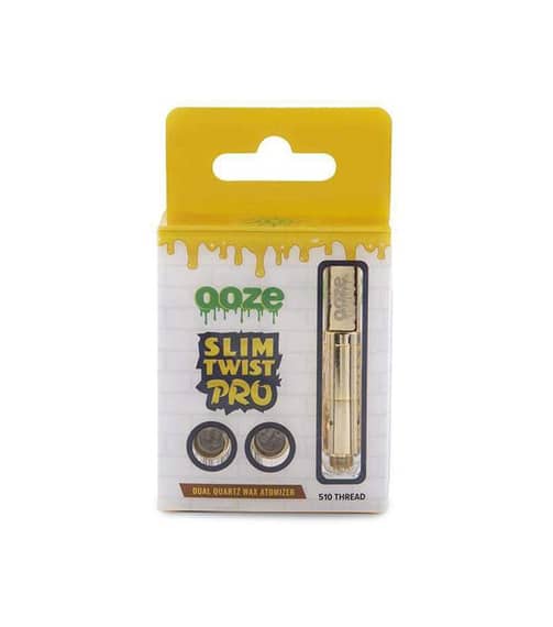 Ooze Slim Twist Pro Dual Quartz Wax Atomizer