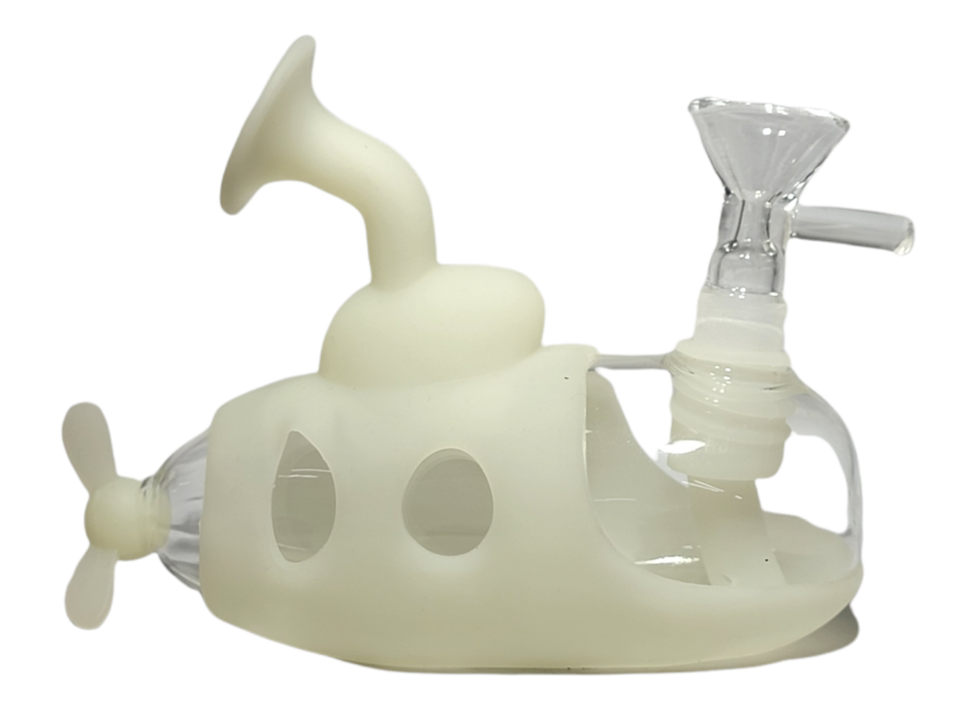 Silicone and Glass Submarine Waterpipe