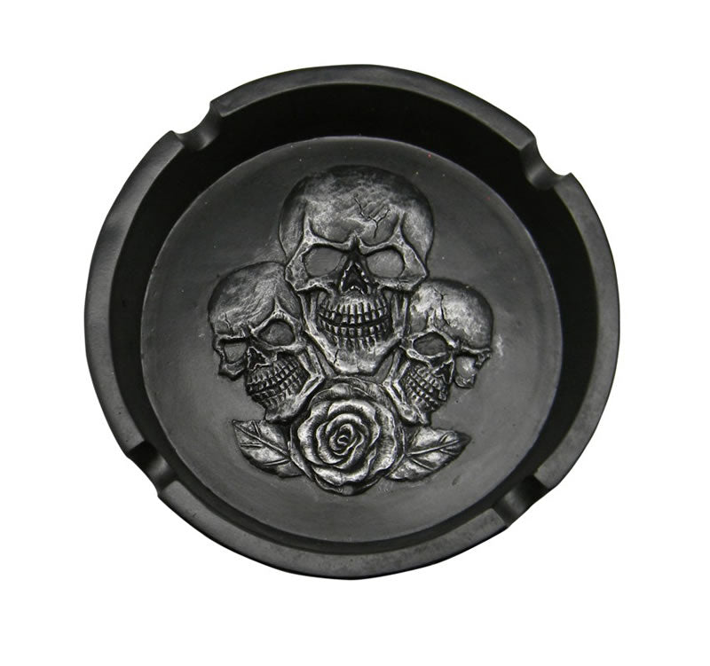 Triple Skull Ashtray