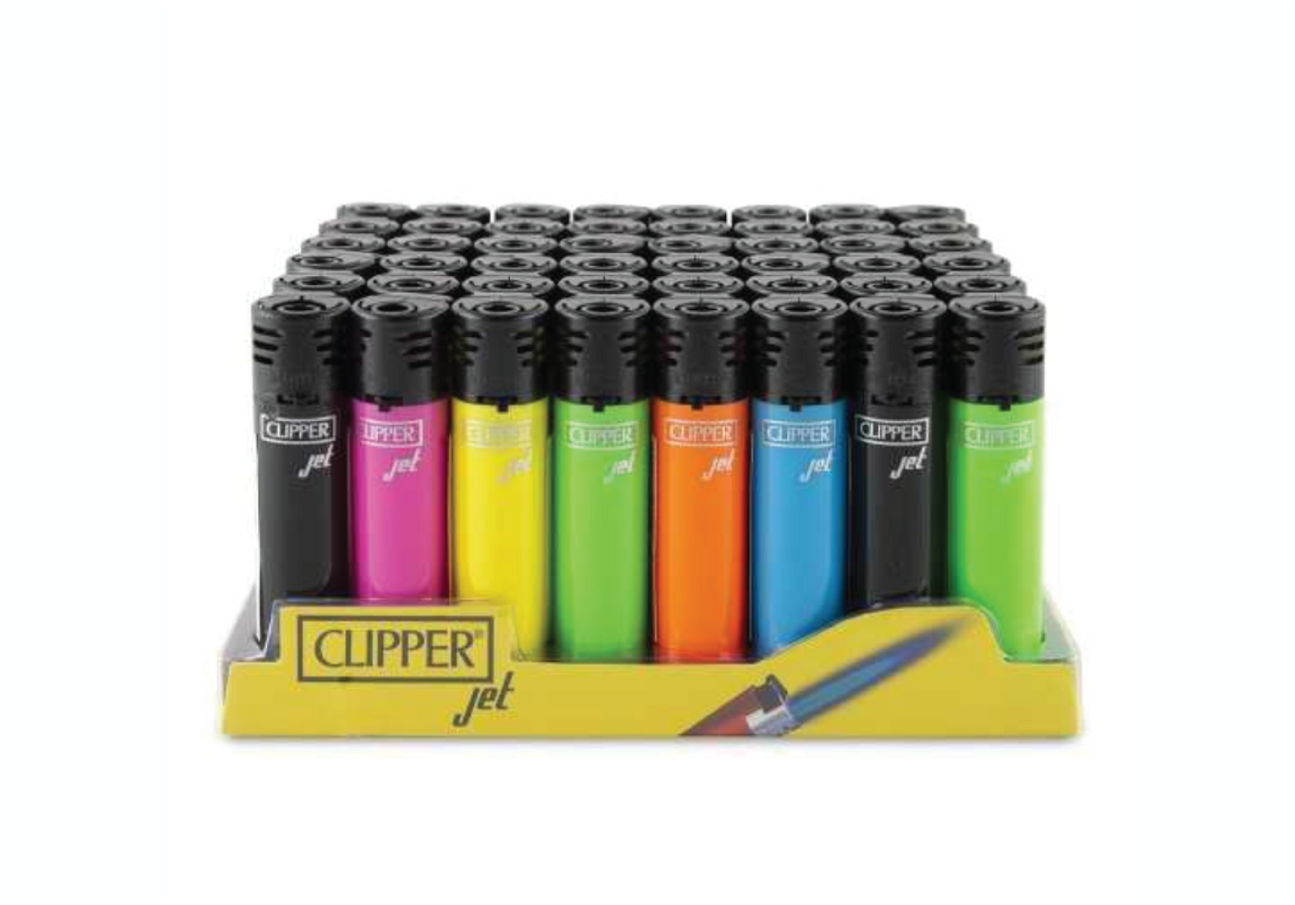 Clipper Mini Neon Lighter - Display 48ct