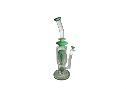 13" Glass One Chamber, One Ash Catcher Water Pipe (WP4100)