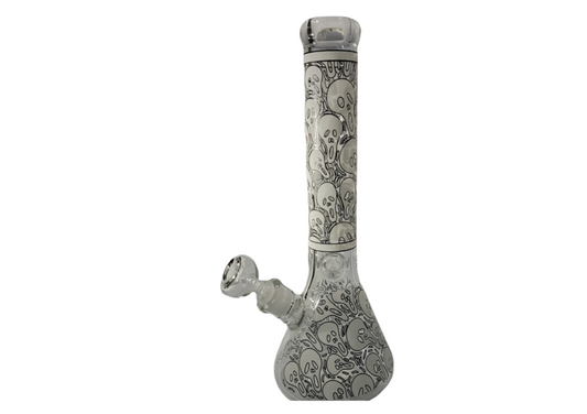 13.5" Glass Waterpipe Ghostface (WH064)