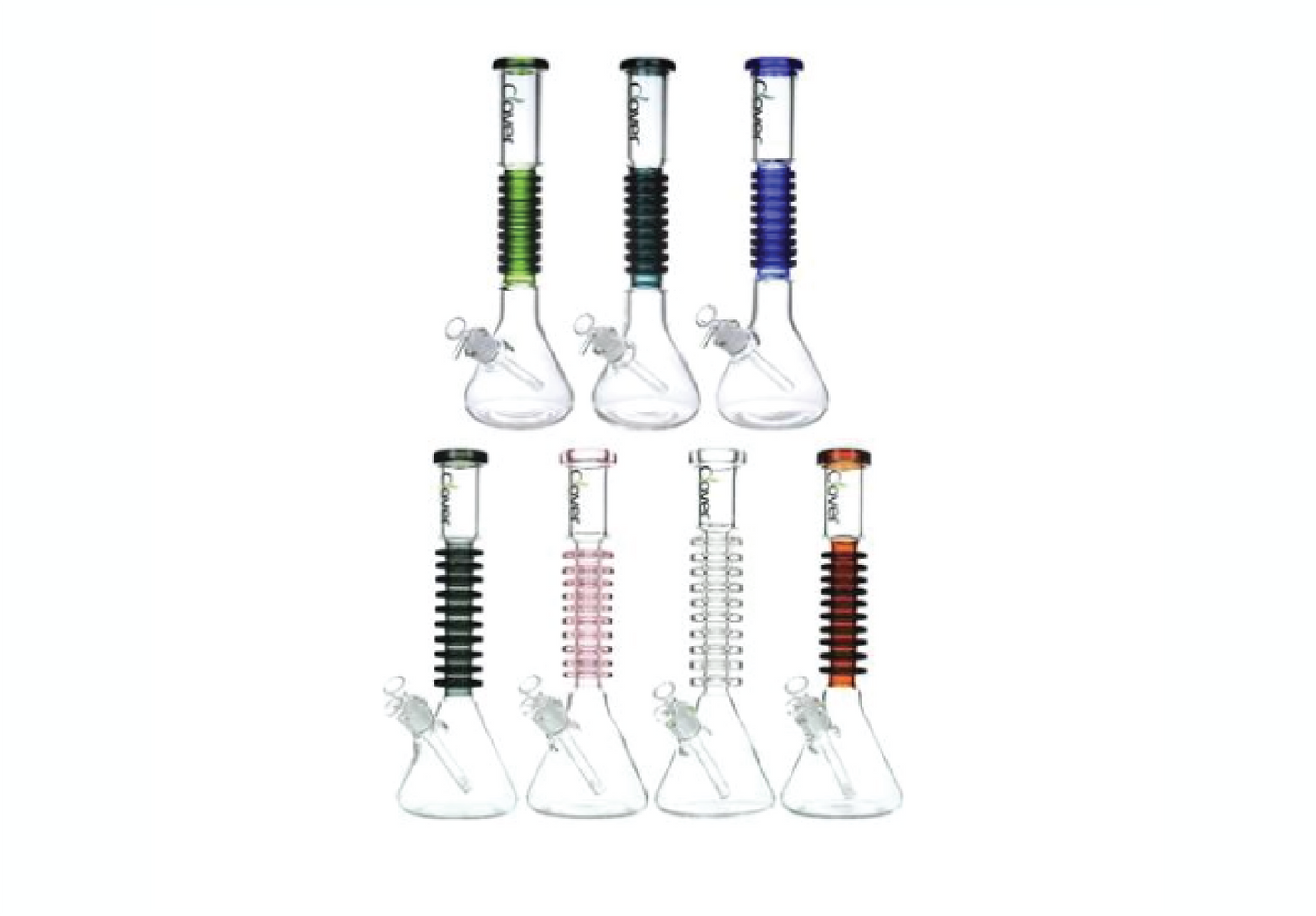 15.8" Clover Glass Beaker Water Pipe (WPA-220)