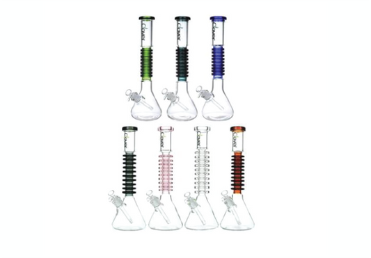 15.8" Clover Glass Beaker Water Pipe (WPA-220)