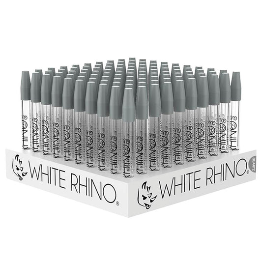 White Rhino Quartz Straw - 100ct Display