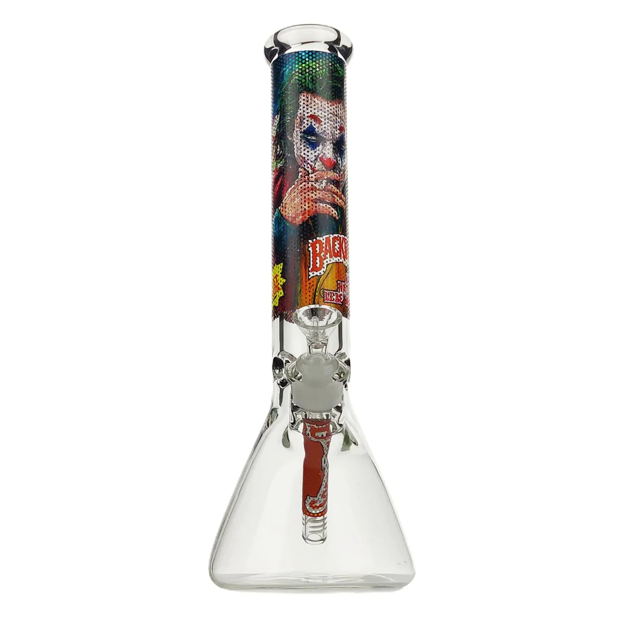 14.5" Glass B/W Beaker Waterpipe