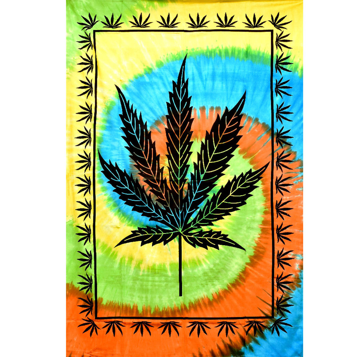 Thread Heads Tie Dye Hemp Tapestry 55"x83"