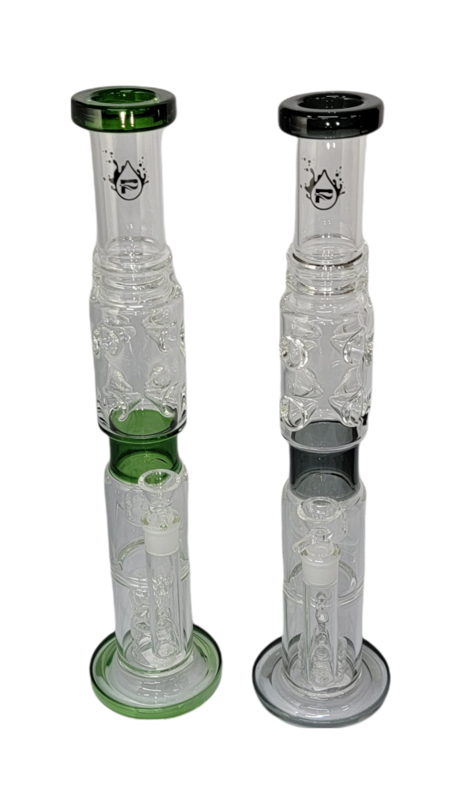 18.5" Pulsar Glass Multi Perk Boss Pipe