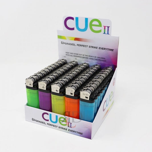 Cue II Lighters - Display 50ct