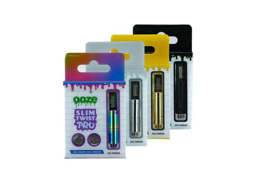 Ooze Slim Twist Pro Dual Quartz Wax Atomizer